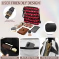 thumbnail image 4 of Yuyamidu Buffalo Grid Women Crossbody Bag & Wallet 2‑Piece Set Water Resistant Lightweight PU Leather Wallet Multi-Pocket Satchel with Adjustable Strap, Christmas Gift, 4 of 7