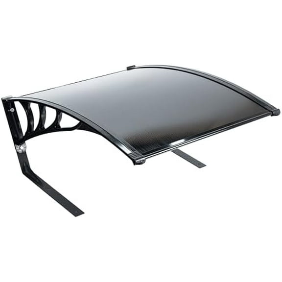 Outdoor Shade Cover Designed for Robotic Lawn Mowers, Portable Garage Roof for Robot Mowers, Weather Resistant Polycarbonate Canopy, Black, LF-RLS1