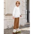 thumbnail image 4 of Arshiner Boy Clothes 2 Piece Color Block Sweatshirt and Pants Set Fall Winter Outfit, 4 of 6