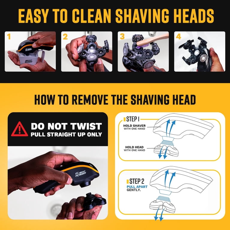 The Cut Buddy Bald Buddy Ergonomic Head Shaver, Gray photo 3