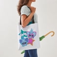 thumbnail image 4 of CafePress - Furby Stars Medium Tote Bag - Polyester Tote Bag 16"x16", 4 of 5