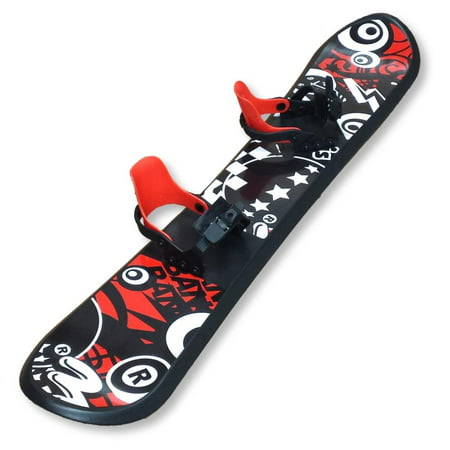 Grizzly Snow 126cm Deluxe Kid's Beginner Red and Black (Best Women's Beginner Skis)