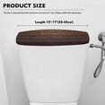 thumbnail image 5 of Renewold Vintage Wood Grain Print Toilet Tank Lid Cover with Elastic Edge, Stain-proof Decorative Cover for Bathroom, Fits Most Standard Toilets Tanks, Brown, 5 of 6