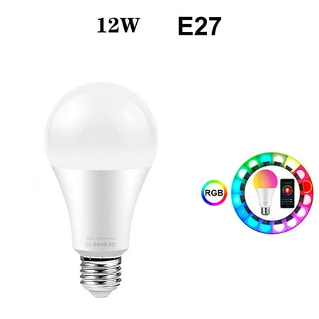 

Smart Light Bulb 12W Multicolor 2800k-6500k Dimmable WiFi LED Bulb Compatible with/for Alexa Google Home Siri