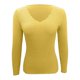 thumbnail image 3 of Women's loose long-sleeved V-neck knitwear caramel color XL, 3 of 4