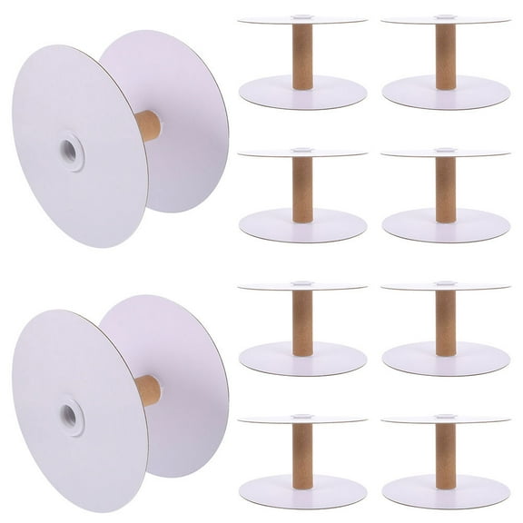 HONITANO 12Pcs Empty Spools for Yarn Storage Paper Material Tangle Prevention Sewers Studio Use