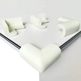 thumbnail image 1 of White Set of 4 Soft Foam Corner Protectors for Tables - Baby Safety Rig, 1 of 5