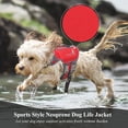 thumbnail image 3 of VIVAGLORY Dog Life Jacket Neoprene Vest for Swimming, Sports Style, Red, Small, 3 of 7