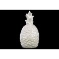 thumbnail image 1 of Ceramic Pineapple Figurine with Gloss Finish, White, 1 of 1