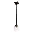 thumbnail image 3 of 49761-04 Livex Lighting Aragon - 1 Light Mini Pendant In Architectural Style-16 Inches Tall and 4.75 Inches Wide-Black Finish    -Traditional, 3 of 13