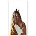 thumbnail image 2 of Grande Illustration de Cheval Brun - Impression sur Toile d'Animal, 2 of 3
