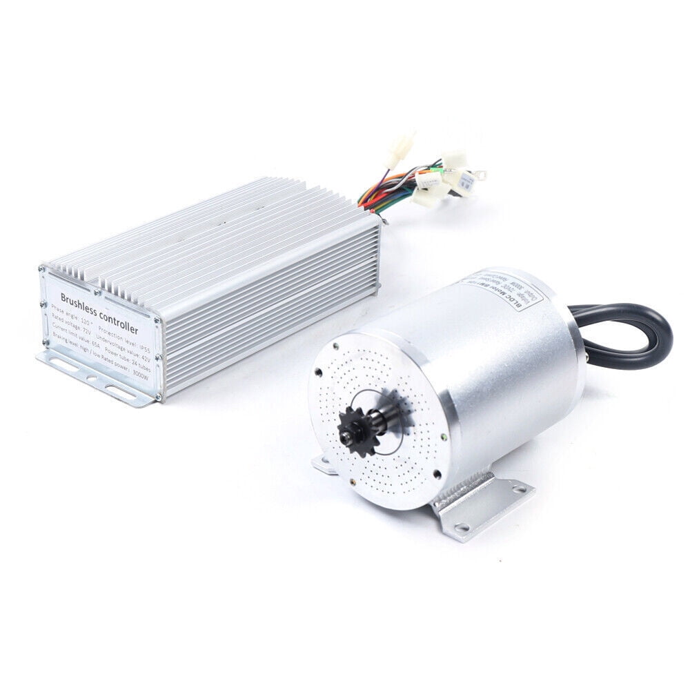 3000W 72V BLDC Motor Kit W/ Brushless Controller 60A for Electric Scooter E-Bike
