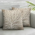 thumbnail image 3 of Nawypu  Sea Coral Pillow Covers Tan Starfish Pillow Case Nautical Coastal Throw Pillow Covers Beach Themed Pillows Covers for Bedroom Home Sofa Decoration, 3 of 5
