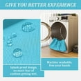 thumbnail image 3 of Pakunoda Outdoor Deep Seat Cushion with Backrest, 24" x 24" x 6.5" Waterproof Resistant Patio Chair Replacement Cushion for Sofa Couch, Lake Blue, 3 of 7