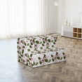 thumbnail image 4 of Hawaii Foldable Mattress, Retro Flowers Illustration, 74.8" x 35.4", Dried Rose Olive Green, by Ambesonne, 4 of 6