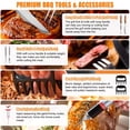 thumbnail image 3 of Set de accesorios para parrilla BBQ de acero inoxidable de 38 piezas Cifaisi, 3 of 9