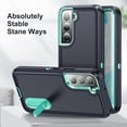 thumbnail image 5 of KOMI for Samsung Galaxy S22 Case for Samsung S22 Phone Case with Built in Kickstand,Shockproof/Dustproof/Drop Proof Military Grade Protective Cover for Galaxy S22 5G 6.1 inch Dark Blue/Aqua Blue, 5 of 8