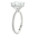 thumbnail image 3 of Pompeii Certified 4 1/2Ct Cushion Diamond Engagement Ring Side Halo 14k Lab Grown, 3 of 4