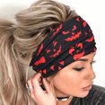thumbnail image 2 of Mujeres Halloween Fitness Diadema Absorción de sudor Yoga Hair Band (Rojo) Likrtyny Para estrenar, 2 of 8