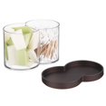 thumbnail image 5 of mDesign Plastic Dual Canister Jar Organizer Set with Storage Lid - Clear/Bronze, 5 of 8