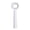 White, variant on KGJQ Cute Bear Bottle Opener, Stainless Steel Beer Cap Remover with Non Slip Handle, Portable Kitchen Bar Tool for Soda, Gift for Men Women