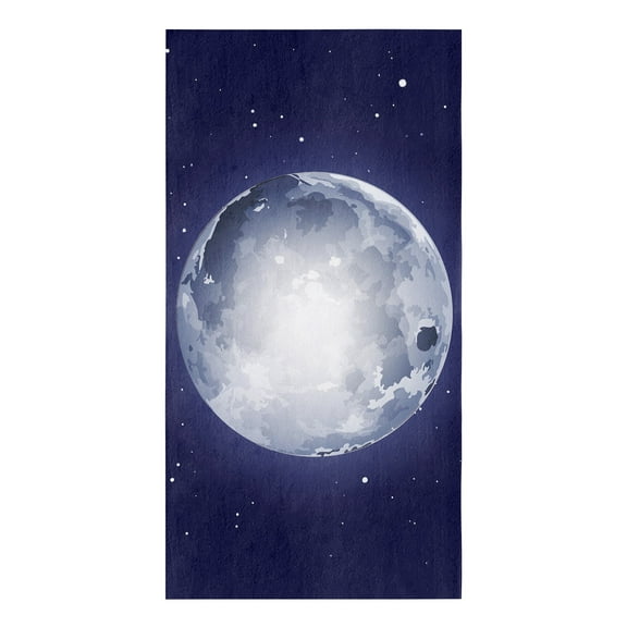 Moon Sphere Round Starry Sky Stars Microfiber Cleaning Cloths Hand Towels Dishcloth Utensils For Kitchen House Things Wipe Towel