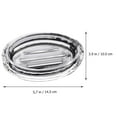 thumbnail image 2 of Raindrops 1Set Oval Glass Bath Soap Holder Central Design Keeps Soap Dry and Clean Bathroom Accessory, 2 of 8