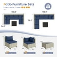 thumbnail image 2 of UDPATIO Patio Furniture Sets, Modular Rattan Outdoor Patio Sectional Furniture Sofa Set, Wicker Patio Conversation Set for Backyard, 2 of 8