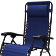 thumbnail image 4 of Caravan Canopy Infinity Zero Gravity Steel Frame Patio Deck Chair, Blue (8 Pack), 4 of 7