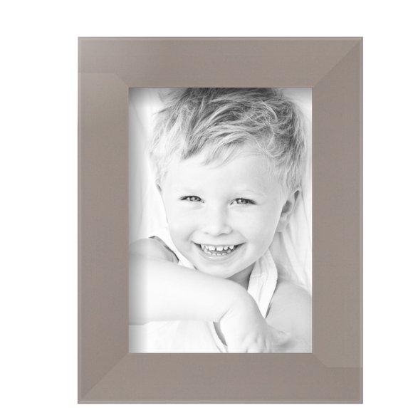 ArtToFrames 5" x 7" Latte Picture Frame, 5x7 inch Brown MDF Poster Frame (WOM-5363), Pack