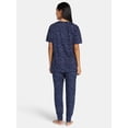 thumbnail image 2 of Jaclyn Women's Valentine's Day Sleep Tee and Jogger Pants Pajama Set, 2-Piece, Sizes S-XL, 2 of 4