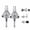 2pcs, variant on Broken Pipe Thread Extractor, Damaged Screw Bolt Thread Valve Remover Tool for 1/2" 3/4" 1" Pipes Nipple Removal Tool, 3-in-1 Heavy Duty Universal Hex Shank Broken Pipe Extractor