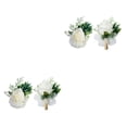thumbnail image 1 of Injueey Ramillete de flores artificiales Decoración romántica para dama de honor Muñeca y Pecho 2Conjunto, 1 of 6