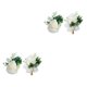 thumbnail image 1 of Advancent Ramillete de flores artificiales Diseño simple Decoración romántica para dama de honor Muñeca y Pecho 2piezas, 1 of 6