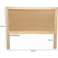 thumbnail image 2 of Cabecera Para Cama Matrimonial Muebles GM Modelo Duela Pata Delgada Madera de Pino Color Natural Laca Transparente, 2 of 4