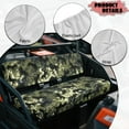 thumbnail image 6 of Uorisanigo UTV Front Bench Seat Cover Compatible with Kawasaki Mule 3000 3010 3020, Non-Slip Green Camouflage Horse Mule Padded Protector with Elastic Band, UTV Pioneer Seat Accessories, 6 of 7