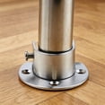 thumbnail image 6 of Closet Rod End Support Bracket, Dienrx Stainless Steel Shower Curtain Rod Holder With Mounting Screws, U‑Shaped Rod Bracket For Wardrobe, Bathroom And Home Use, 6 of 7