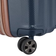 DELSEY PARIS Carrousel 24 Medium Checked Hardside Expandable Spinner Luggage, Navy