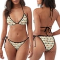 thumbnail image 3 of Disketp Dachshund Dog para Bañador de Dos Piezas para Mujer, Bikini Sexy Halter String, Conjunto de Bikini en Triángulo, 3 of 6