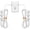 White, variant on Twin Extension Cord Power Strip - 12FT Dual Extension with Flat Wall Plug, Split Extension Cord with Multiple Outlets,Double Head Outlet for Behind Bed, Couch,Indoor Flush Design(Black)