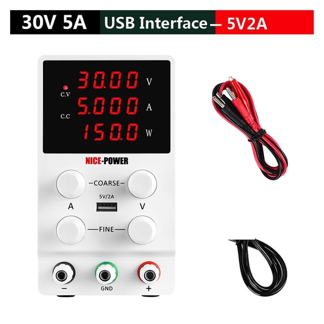 Alimentation de Laboratoire DC Régulée à Haute Précision 120V 3A, Tension de Commutation, Alimentation 30V 10A 60V 5A, Source de Banc Réglable
