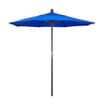 thumbnail image 7 of California Umbrella 7.5 Ft. Octagonal Hardwood Patio Umbrella W/ Push Lift & Hardwood Ribs - Sunbrella Canvas Pacific Blue Canopy, 7 of 7