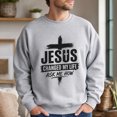 thumbnail image 4 of Jollimate Jesus Changed My Life Sweatshirt, Men's Jesus Crew, Religious Gift For Him, Faith Gift, 4 of 6