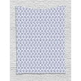 thumbnail image 1 of Ethnic Tapestry, Monochrome Damask Style Leaves Arrangement Slavic Inspired Typical Ceramic Print, Wall Hanging for Bedroom Living Room Dorm Decor, 60W X 80L Inches, Indigo White, by Ambesonne, 1 of 2