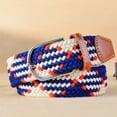 thumbnail image 2 of IOAOAI Belt,Belt Adjustable Braided Unisex Elastic Pin Buckle Waist Belt for Daily Wear, 2 of 6