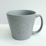 STARBUCKS Grey Siren GRANDE Anniversary Embossed Mermaid Matte Ceramic 16 oz Coffee Mug Cup - Medium
