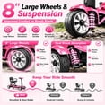 thumbnail image 5 of Mobigogo Lightweight Mobility Scooter for Seniors & Adults, 4-Wheel Foldable Travel Scooter 52lb, Airline Approved Portable Electric Scooter with Removable Battery, 300lb Capacity, Pink, 5 of 8