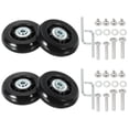 thumbnail image 1 of Unique Bargains Kit de Roues de Remplacement pour Valise, Roues Pivotantes 60mmx18mm, 1 of 7