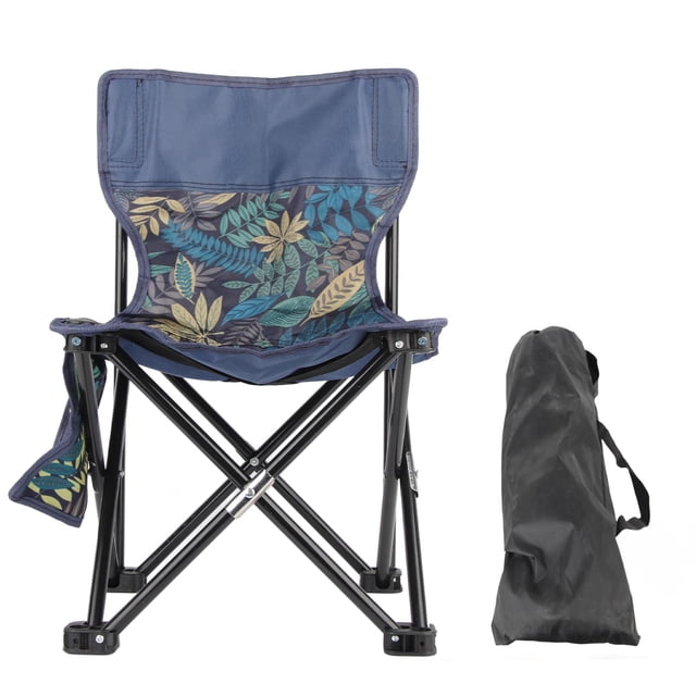 Silla Plegable Para Acampar Al Aire Libre Con Soporte Trasero, Bolsa De Almacenamiento, Silla De Pesca Portátil Para Dibujar, Silla De Viaje Para Playa