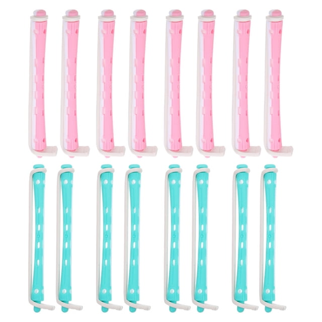 Kit de permanente de cabello para mujeres, 24 Uds., varillas flexibles para rizar, para cabello largo y corto, varilla para rizar el cabello, varilla rizadora portátil para rizos estilo salón